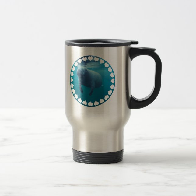 Taza De Viaje Taza inoxidable del viaje del Manatee (Derecha)