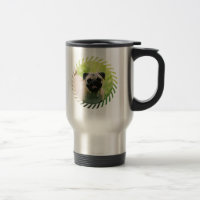 Taza inoxidable del viaje del perrito del barro