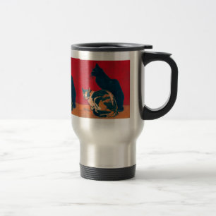 Taza De Viaje Taza: Les charla por Theophile Steinlen