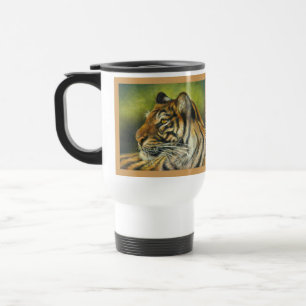 Taza De Viaje Taza metalizado del viaje del tigre