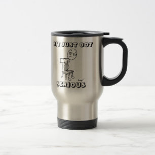 Taza De Viaje Taza para Viaje SIT JUSTO SE VOLVIÓ SERIO