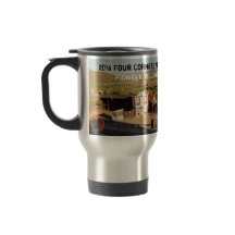 Taza personalizada del viaje - cuatro esquinas