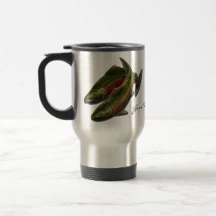 Taza De Viaje Taza pesquera ida del viaje personalizada pescando