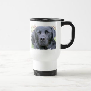 Taza De Viaje Taza plástica del viaje del perro negro del