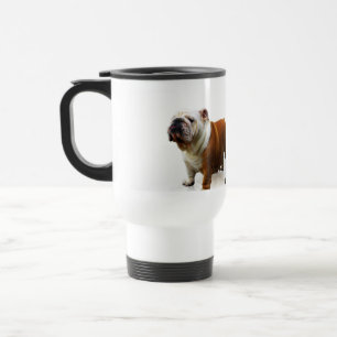 Taza De Viaje Taza presumida del viaje del bulldog