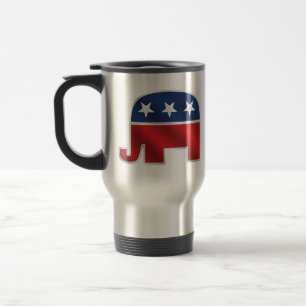 Taza De Viaje Taza republicana del viaje del elefante