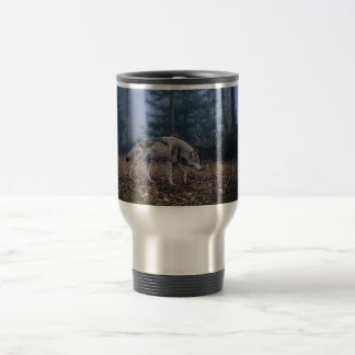 Taza De Viaje Taza sola del viaje del lobo