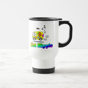 Taza De Viaje Taza vieja del viaje del autobús del Hippie