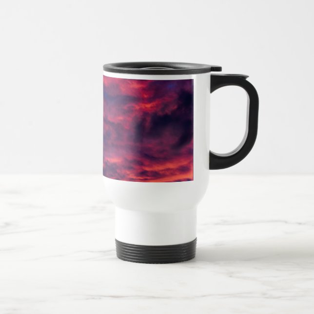 Taza De Viaje tazón de café rojo de agosto (Derecha)