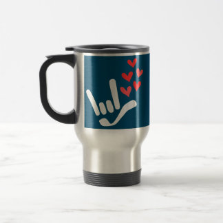 Taza De Viaje Te Amo, Idioma Rótulo Americano