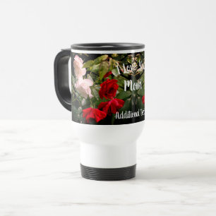 Taza De Viaje Te Amo Mamá, Rosas Encantados Personalizados
