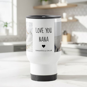 Taza De Viaje Te Amo Nana Personalizado Regalo de Foto Persona