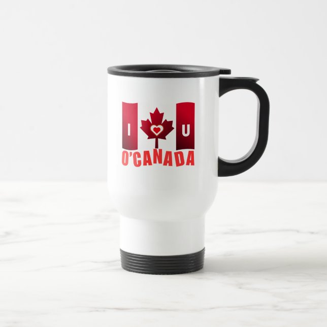 Taza De Viaje Te Amo O'Canada (Derecha)