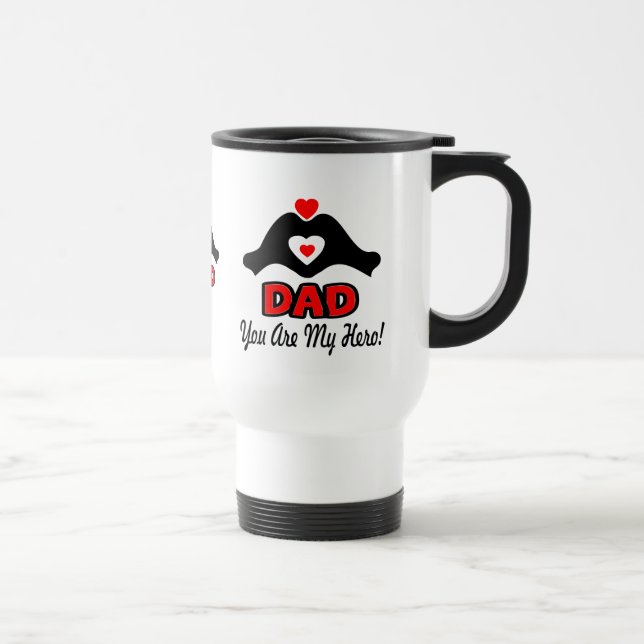 Taza De Viaje ® ↷ Te amo papá, eres mi clásico viaje de héroe (Derecha)