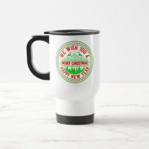 Taza De Viaje Te Deseamos Feliz Navidad Feliz Año Nuevo-66244