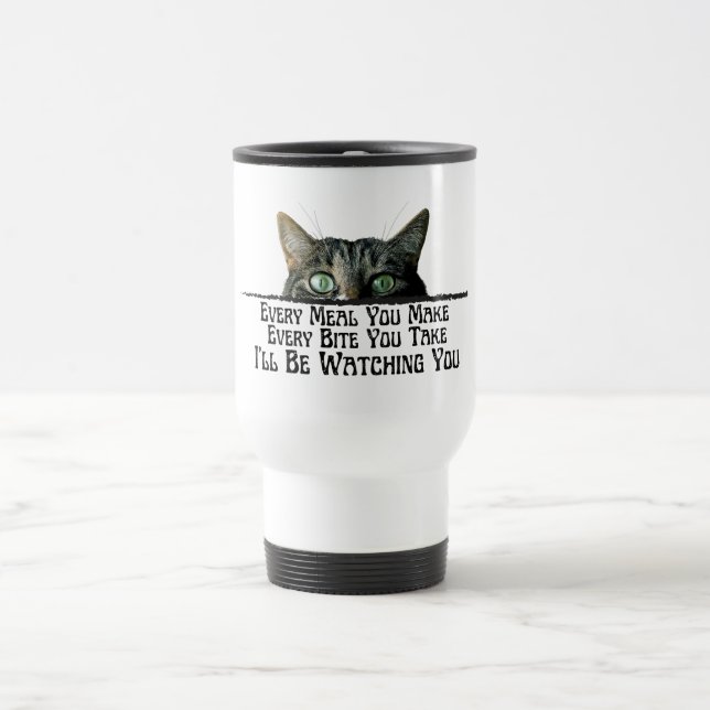Taza De Viaje Te estaré vigilando el divertido gorro (Centro)
