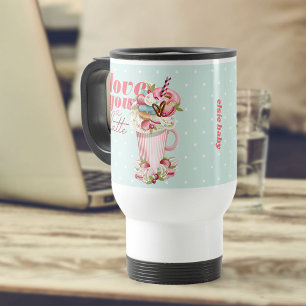 Taza De Viaje Te quiero un Latte Retro Dulces Personalizados