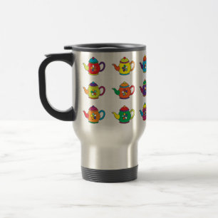 TAZA DE VIAJE TEAPOTES COLORIDOS