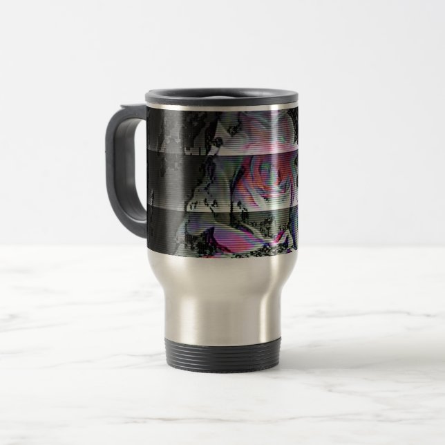 Taza De Viaje Techno Bouquet (Anverso izquierdo)