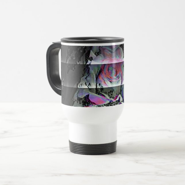 Taza De Viaje Techno Bouquet (Anverso izquierdo)