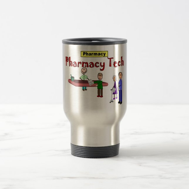 Taza De Viaje Tecnología de la farmacia con diseño de los (Centro)
