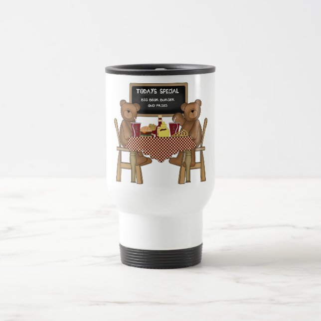 Taza De Viaje Teddy sale a almorzar (Centro)