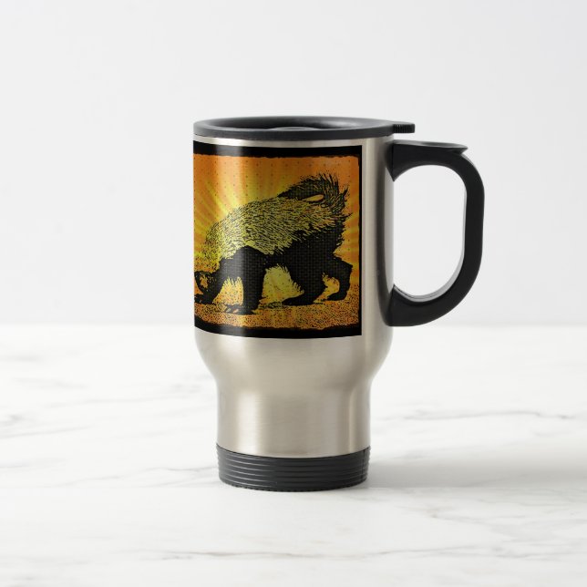 Taza De Viaje Tejón de miel del resplandor solar (Derecha)