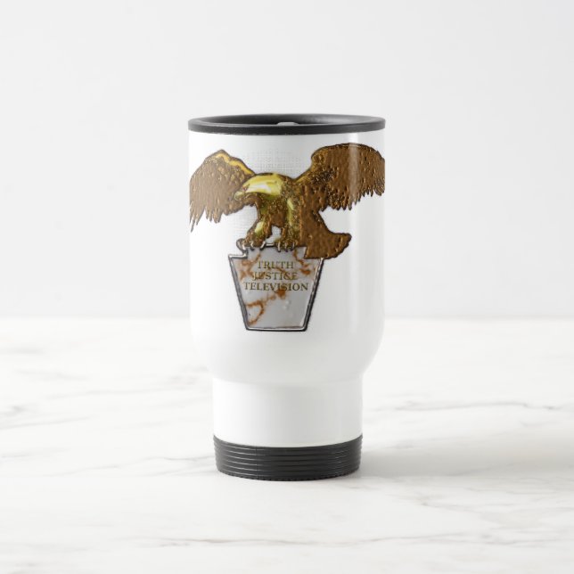 Taza De Viaje Televisión de la justicia de la verdad (Centro)