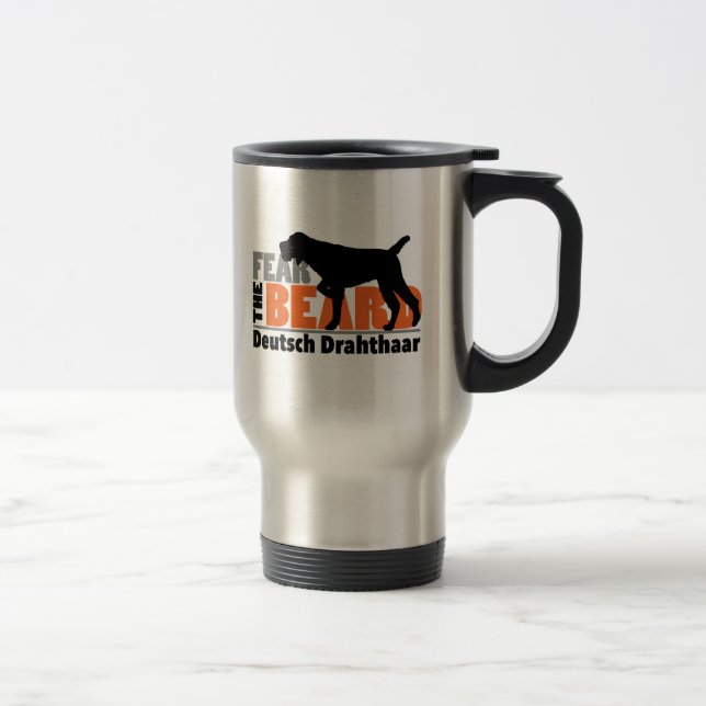 Taza De Viaje Tema la barba - Deutsch Drahthaar (Derecha)