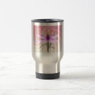 Taza De Viaje Tema Surrealista de los 60's Libélula