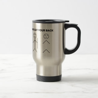 Taza De Viaje Tengo su parte posterior - figura del palillo