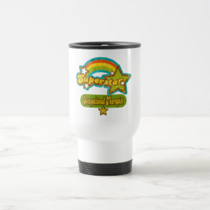 Taza De Viaje Terapeuta profesional de la superestrella