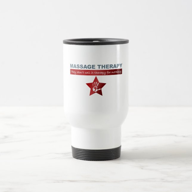 Taza De Viaje Terapia de masaje en rojo rubí (Centro)