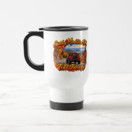 Taza De Viaje Terapia de sendero de otoño en la montaña roja y h
