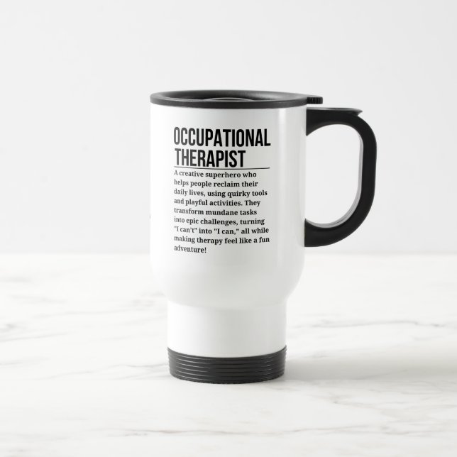 Taza De Viaje Terapia ocupacional (Derecha)