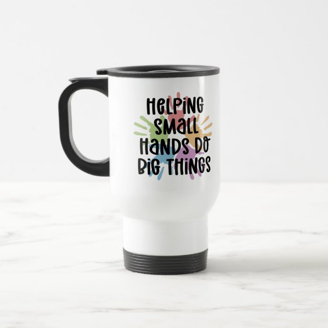 Taza De Viaje Terapia ocupacional pediátrica personalizada (Izquierda)