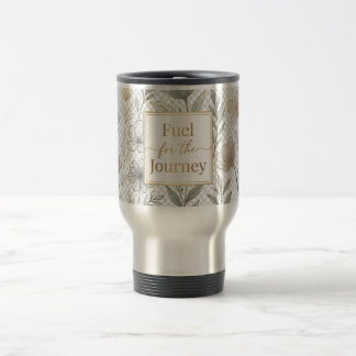 Taza de viaje térmica floral personalizada