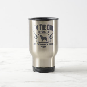 Taza De Viaje Terrier de trigo suavemente revestido