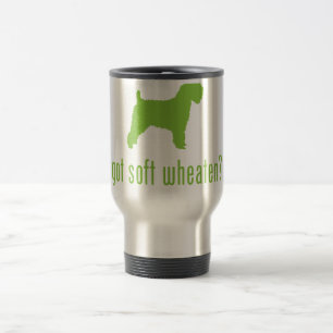 Taza De Viaje Terrier de trigo suavemente revestido