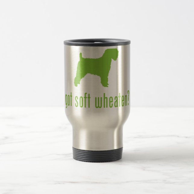Taza De Viaje Terrier de trigo suavemente revestido (Centro)