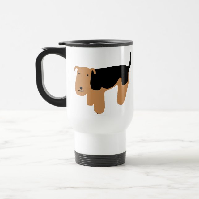 Taza De Viaje Terrier galés de pensamiento (Izquierda)