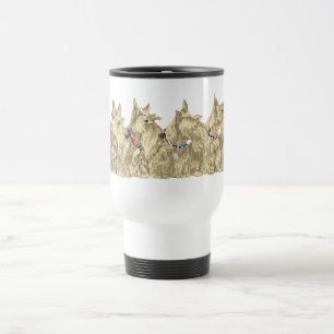 Taza De Viaje Terriers de Trigo Patrióticos Escoceses