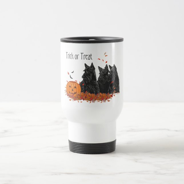 Taza De Viaje Terriers Escoceses Halloween (Centro)