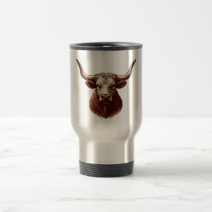 Taza De Viaje Texas Longhorn