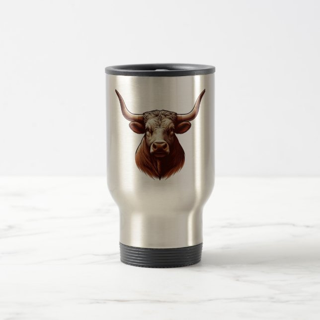Taza De Viaje Texas Longhorn (Centro)