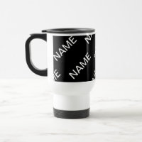 Texto de personalizable | Negra y blanca moderna