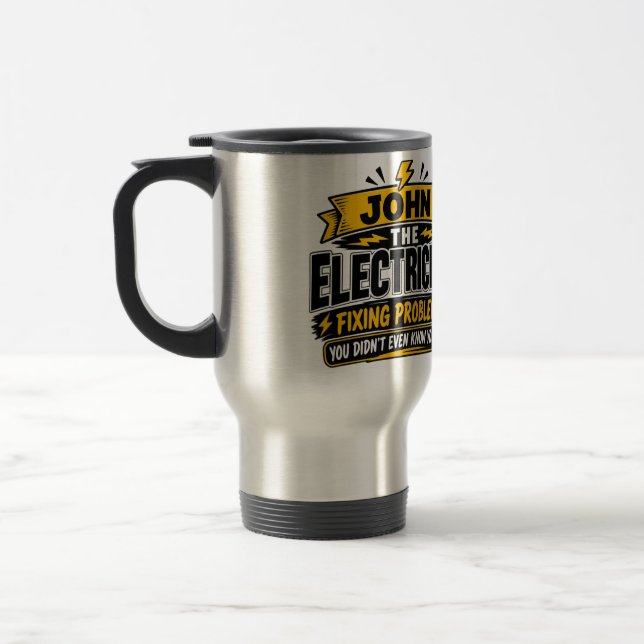 Taza De Viaje The Electrician Fixing Problems  (Izquierda)