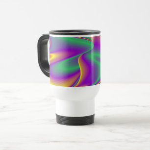 Taza De Viaje The Magic of Colors , Abstract 3D Rainbowart