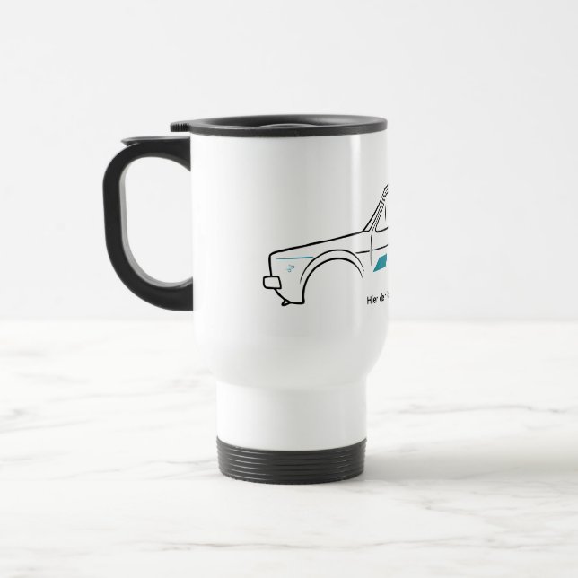 Taza De Viaje Thermobecher | Mug | Youngtimer | RetroCar | 90er (Izquierda)