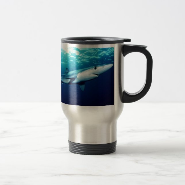 Taza De Viaje Tiburón azul (Derecha)